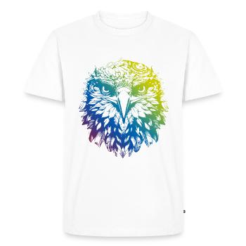 Aigle Mandala Boho - T-shirt Premium bio Homme - blanc - Devant - Nico (187cm)