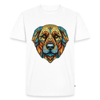 Kangal Dog Portrait - Men's Premium Organic T-Shirt - white - Front - Nico (187cm)