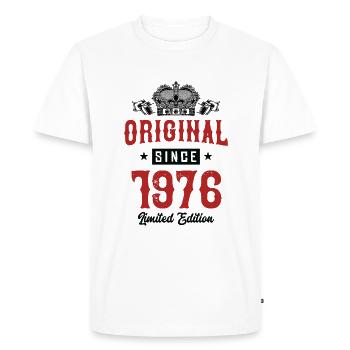 1976 Édition limitée - T-shirt Premium bio Homme - blanc - Devant - Nico (187cm)