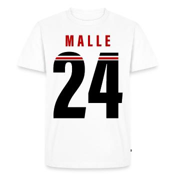 Malle 24 - T-shirt Premium bio Homme - blanc - Devant - Nico (187cm)