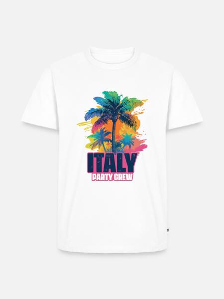 Italy Party Crew Holidays - Men's Premium Organic T-Shirt - white