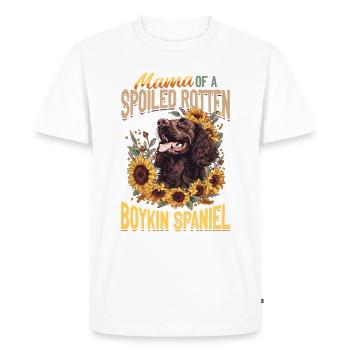 Boykin Spaniel Dog Breed Mama of a - Men's Premium Organic T-Shirt - white - Front - Nico (187cm)