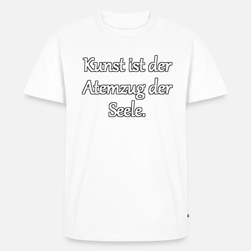 Die Seele der Kunst - Männer Premium Bio T-Shirt - Weiß