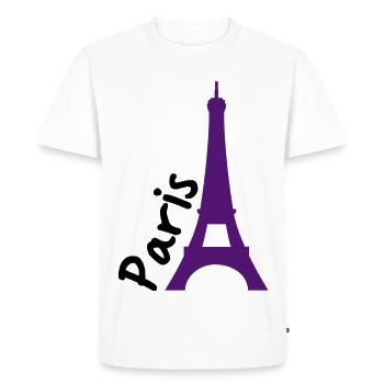 paris - Men's Premium Organic T-Shirt - white - Front - Nico (187cm)
