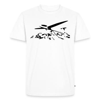 Pilote de planeur planeur volant pilote de planeur - T-shirt Premium bio Homme - blanc - Devant - Nico (187cm)