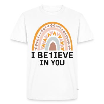 Dyslexia Intervention for Dyslexia Therapy - Men's Premium Organic T-Shirt - white - Front - Nico (187cm)