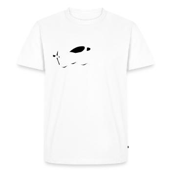 wt 9 Avion ultraléger UL Pilot - T-shirt Premium bio Homme - blanc - Devant - Nico (187cm)