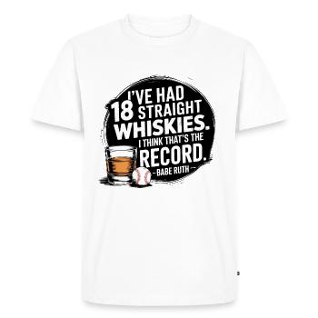Baseball Babe Ruth Saying Sports Quote - Men's Premium Organic T-Shirt - white - Front - Nico (187cm)
