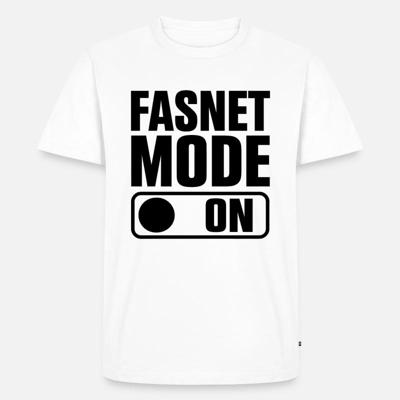 Fasnet Mode On - Männer Premium Bio T-Shirt - Weiß