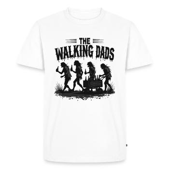 The Walking Dads – Father's Day Bachelor Party - Men's Premium Organic T-Shirt - white - Front - Nico (187cm)