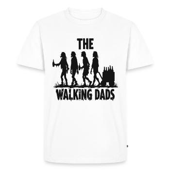 The Walking Dads – Father's Day Bachelor Party - Men's Premium Organic T-Shirt - white - Front - Nico (187cm)