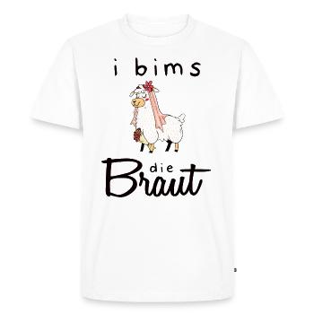I Pumice The Bride Lama Bachelorette Party JGA - Men's Premium Organic T-Shirt - white - Front - Nico (187cm)