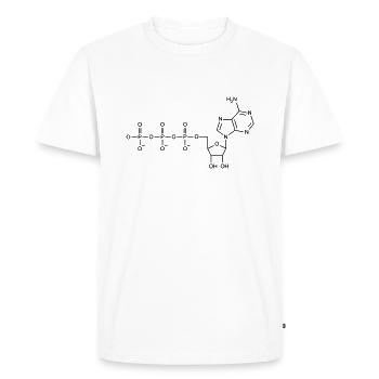 ATP Biologie Chimie Science - T-shirt Premium bio Homme - blanc - Devant - Nico (187cm)