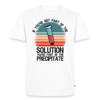 Tube à essai Professeur de chimie Laboratoire de chimie Drôle - T-shirt Premium bio Homme - blanc - Devant - Nico (187cm)