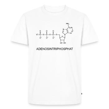 ATP Biologie Lehrer Chemie Student Geek - Männer Premium Bio T-Shirt - Weiß - Vorne - Nico (187cm)