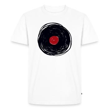 Disques vinyle LP disques de disques - T-shirt Premium bio Homme - blanc - Devant - Nico (187cm)