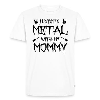 Guitare électrique Heavy Metal Kids Rock Mama Baby - T-shirt Premium bio Homme - blanc - Devant - Nico (187cm)