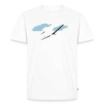 Pilote de planeur planeur volant pilote de planeur - T-shirt Premium bio Homme - blanc - Devant - Nico (187cm)