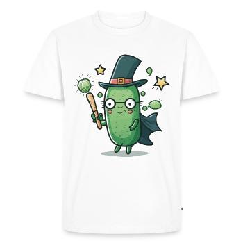Mystère et émerveillement - T-shirt Premium bio Homme - blanc - Devant - Nico (187cm)