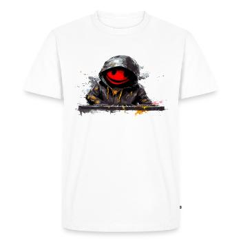 Dj musique platine disco - T-shirt Premium bio Homme - blanc - Devant - Nico (187cm)