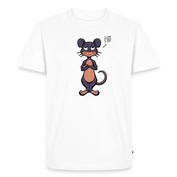 Souris Naysayer - T-shirt Premium bio Homme - blanc - Devant - Nico (187cm)