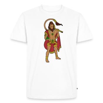 Dieu hindou - Lakshmi - T-shirt Premium bio Homme - blanc - Devant - Nico (187cm)