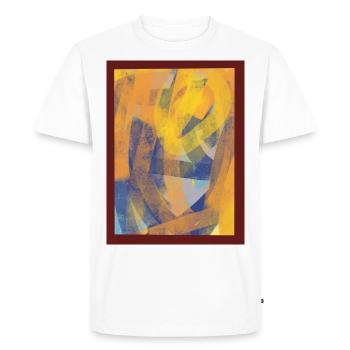 Art de tableau de la mode. - T-shirt Premium bio Homme - blanc - Devant - Nico (187cm)