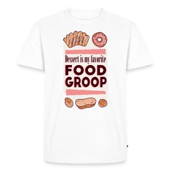 Dessert Favorite Food Sweet Lovers Donate - Men's Premium Organic T-Shirt - white - Front - Nico (187cm)