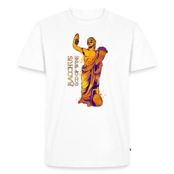 Dieu du Vin - Bacchus - T-shirt Premium bio Homme - blanc - Devant - Nico (187cm)