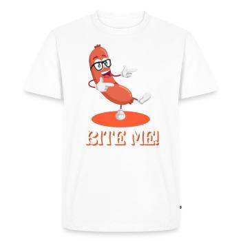Me Schnitzel Festival allemand de la bière à la saucisse - T-shirt Premium bio Homme - blanc - Devant - Nico (187cm)