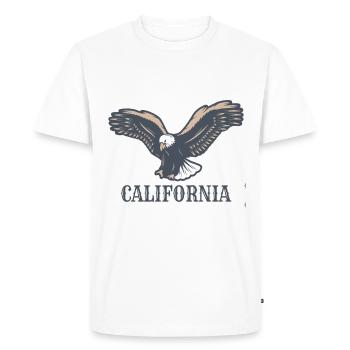 Bidwell Park Chico Californie Randonnée Naturelle - T-shirt Premium bio Homme - blanc - Devant - Nico (187cm)
