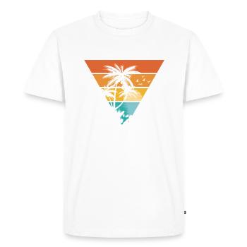 Chico California Adventure HikingPlage Nature - T-shirt Premium bio Homme - blanc - Devant - Nico (187cm)