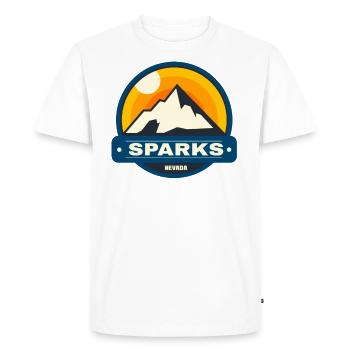 Sparks Nevada Mountains Wildlife Park City Nature - Men's Premium Organic T-Shirt - white - Front - Nico (187cm)