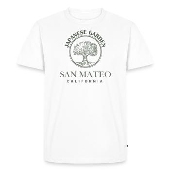 Japanese Garden San Mateo California Forest - Men's Premium Organic T-Shirt - white - Front - Nico (187cm)
