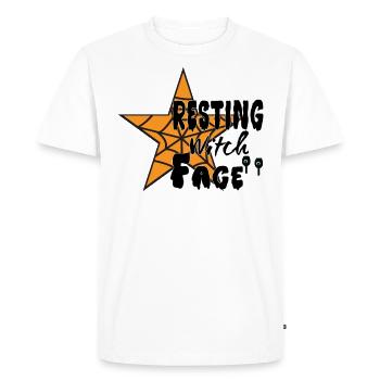Ruhing Witch Face Halloween Suit Star Present - Men's Premium Organic T-Shirt - white - Front - Nico (187cm)