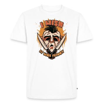 Wish it was Friday - Men's Premium Organic T-Shirt - white - Front - Nico (187cm)