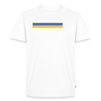 Victory Loading Ukrainian Flag Ukraine Symbol - Men's Premium Organic T-Shirt - white - Front - Nico (187cm)