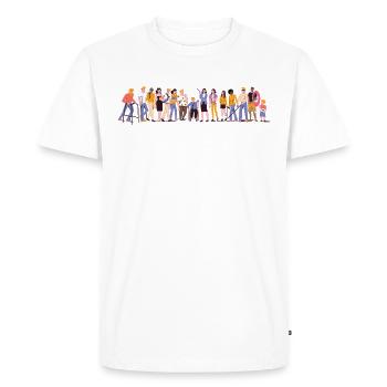 Disability is diverse - Men's Premium Organic T-Shirt - white - Front - Nico (187cm)