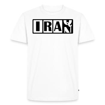 Irak - L’Irak sauve l’humanité Manifestation SOS - T-shirt Premium bio Homme - blanc - Devant - Nico (187cm)