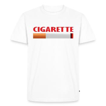 Ne me donnez pas une cigarette en aucune circonstance - T-shirt Premium bio Homme - blanc - Devant - Nico (187cm)