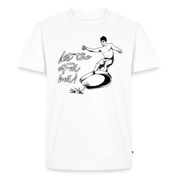 eFoil Surfering - Laissez bouillir l’eFoil - T-shirt Premium bio Homme - blanc - Devant - Nico (187cm)