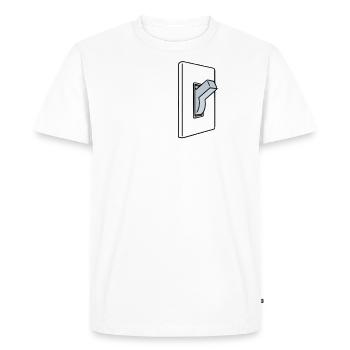 Sex Machine A Selector Sexualité Humour - T-shirt Premium bio Homme - blanc - Devant - Nico (187cm)