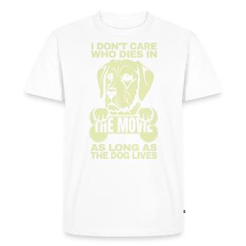 Je me fiche de qui meurt dans le cadeau de citation du film - T-shirt Premium bio Homme - blanc - Devant - Nico (187cm)