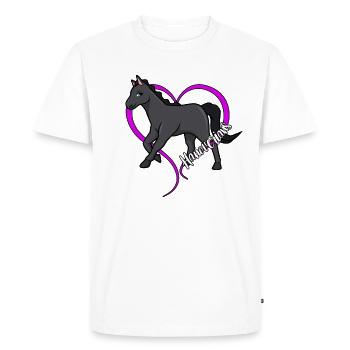 Amoureux des chevaux - Hanovriens - T-shirt Premium bio Homme - blanc - Devant - Nico (187cm)