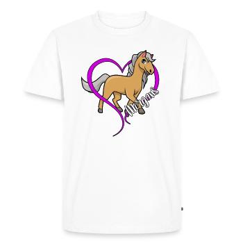 Amoureux des chevaux - Morgan - T-shirt Premium bio Homme - blanc - Devant - Nico (187cm)