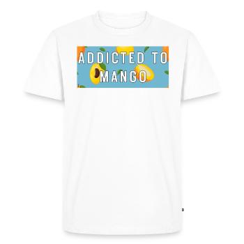 Accro au motif de fruits préféré de Mango Summer - T-shirt Premium bio Homme - blanc - Devant - Nico (187cm)
