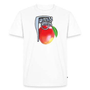 Citation d’amateur de mangue ou de fruit de la mort - T-shirt Premium bio Homme - blanc - Devant - Nico (187cm)