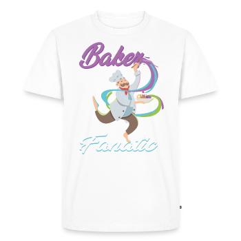 Baker Fanatic Cook Chef Cookies Christmas Magic - Men's Premium Organic T-Shirt - white - Front - Nico (187cm)