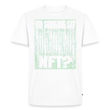 Quelqu’un a-t-il dit argent virtuel pour les jetons NFT? - T-shirt Premium bio Homme - blanc - Devant - Nico (187cm)