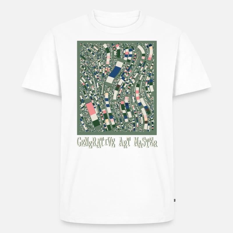 Generativer Kunstmaster-Programmierbildcode - Männer Premium Bio T-Shirt - undefined